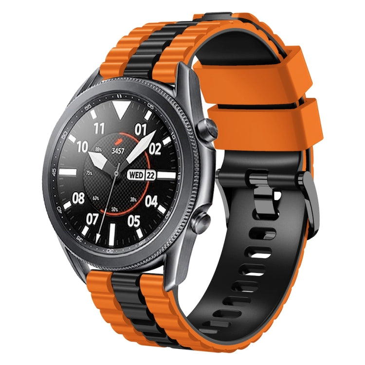 22mm Universal Ocean Style Silicone Two Color Watch Band