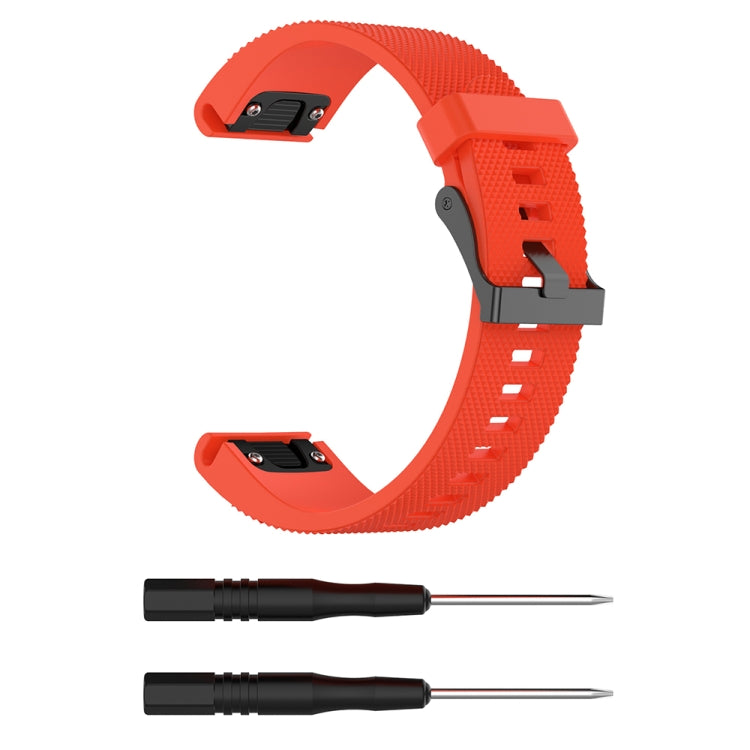 For Garmin Fenix 5S (20mm) Silicone Replacement Wrist Strap Watchband