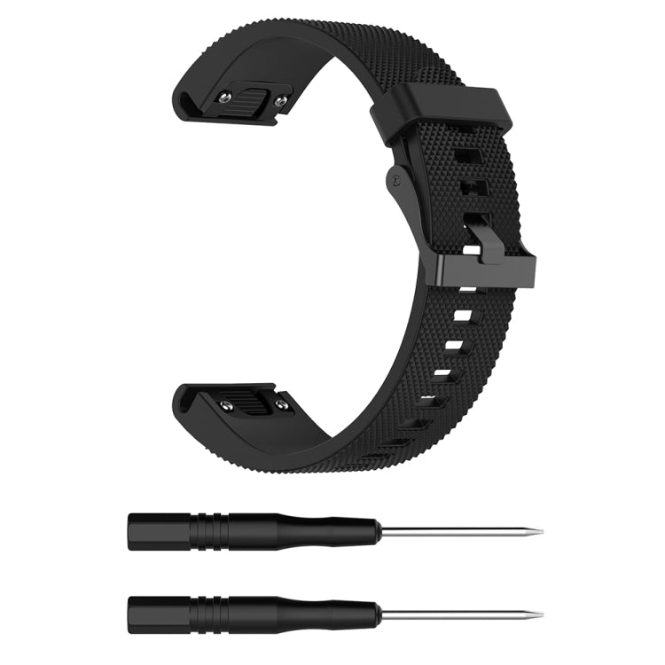 For Garmin Fenix 5S (20mm) Silicone Replacement Wrist Strap Watchband