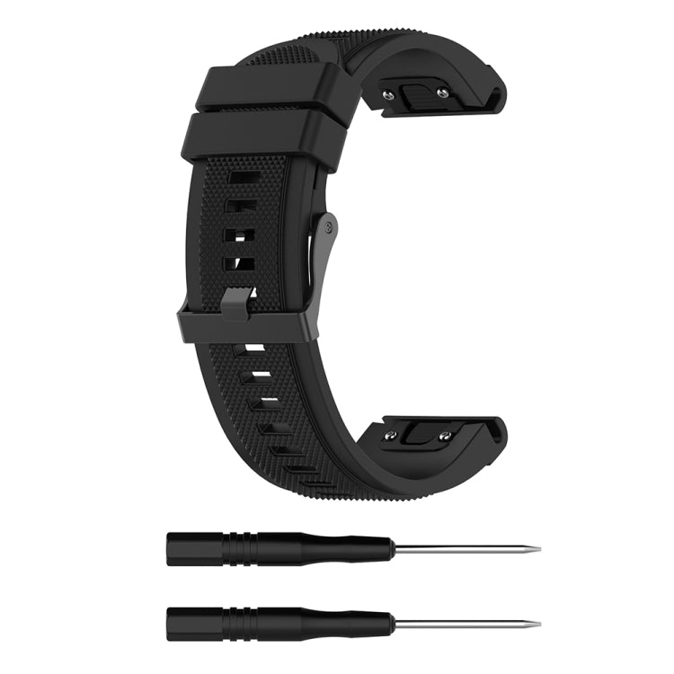 For Garmin Fenix 5X (26mm) Fenix3 / Fenix3 HR Silicone Replacement Wrist Strap Watchband