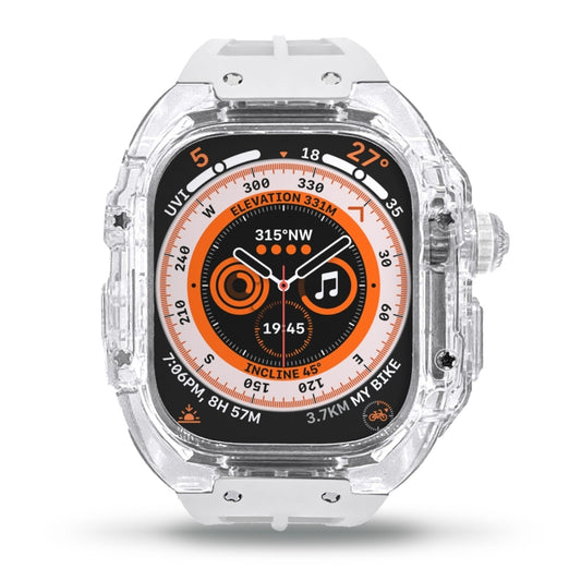 Fluorine Rubber Clear Armor Case Watch Band, For Apple Watch Ultra 3 / 2 / 1 49mm