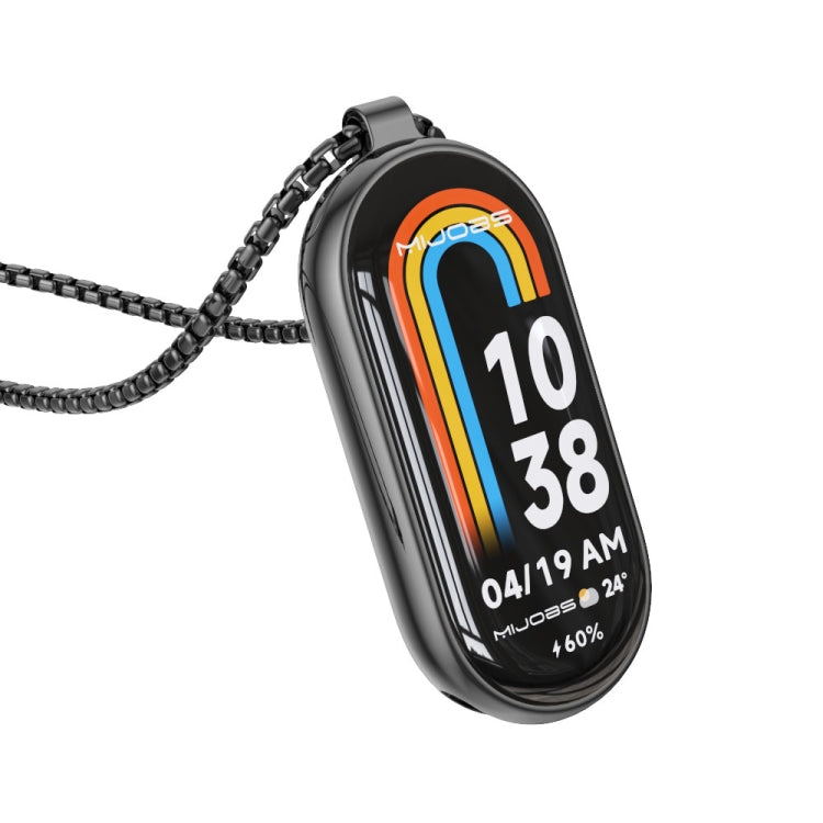 Mijobs Metal Pendant Stainless Steel Watch Necklace, For Xiaomi Smart Band 10 / 9 / 8