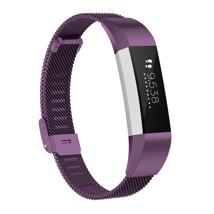 For Fitbit Alta / Alta HR / ACE Watch Button Mesh Metal Replacement Strap Watchband, S, L