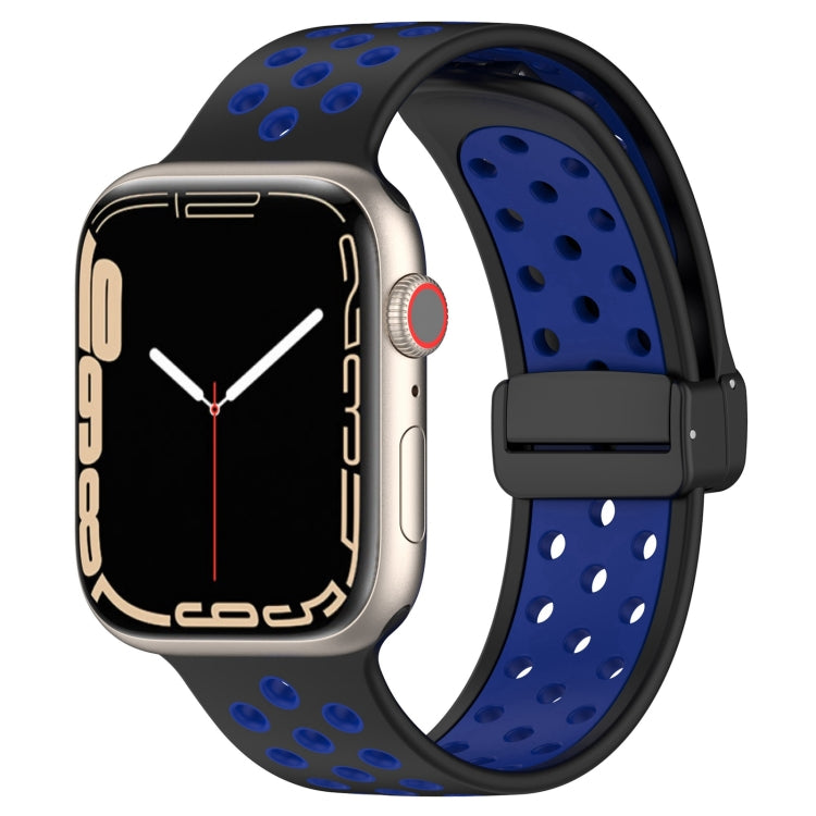 Magnetic Buckle Silicone Watch Band, For Apple Watch Ultra 49mm, For Apple Watch SE 2023 44mm, For Apple Watch 8 41mm