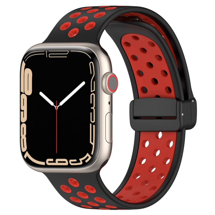 Magnetic Buckle Silicone Watch Band, For Apple Watch SE 2022 40mm, For Apple Watch Series 9 45mm, For Apple Watch Series 9 41mm