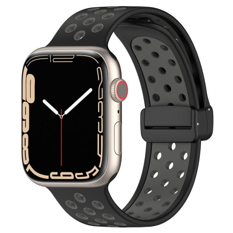 Magnetic Buckle Silicone Watch Band, For Apple Watch SE 2022 44mm, For Apple Watch 7 41mm, For Apple Watch 7 45mm
