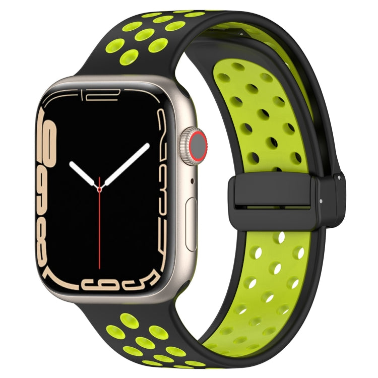 Magnetic Buckle Silicone Watch Band, For Apple Watch SE 2022 44mm, For Apple Watch 7 41mm, For Apple Watch 7 45mm