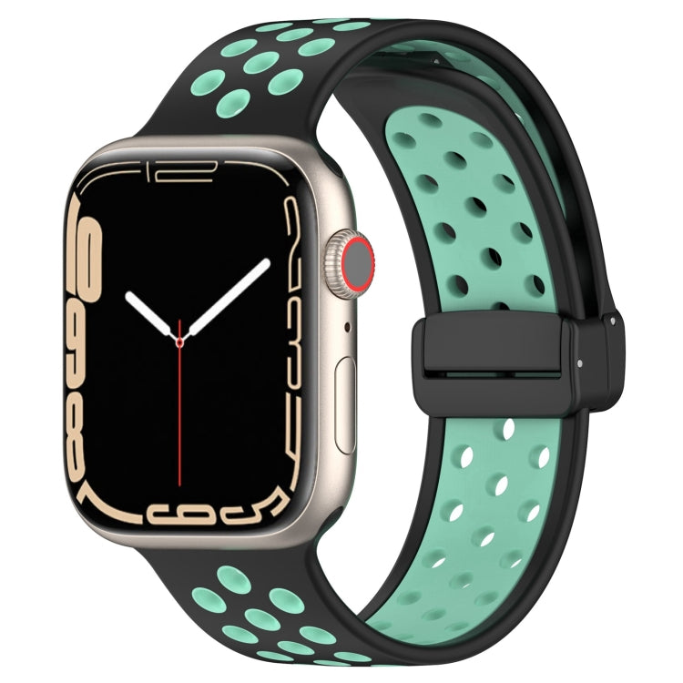 Magnetic Buckle Silicone Watch Band, For Apple Watch SE 2022 44mm, For Apple Watch 7 41mm, For Apple Watch 7 45mm