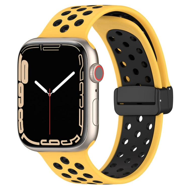 Magnetic Buckle Silicone Watch Band, For Apple Watch SE 2022 44mm, For Apple Watch 7 41mm, For Apple Watch 7 45mm