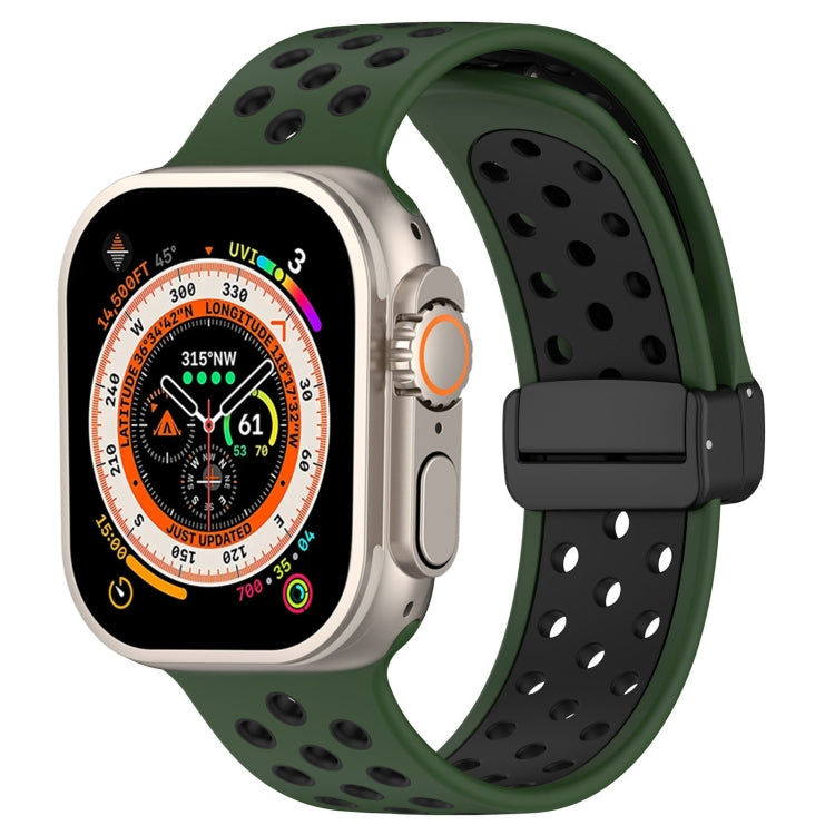 Magnetic Buckle Silicone Watch Band, For Apple Watch SE 2023 40mm, For Apple Watch Ultra 2 49mm, For Apple Watch 8 45mm