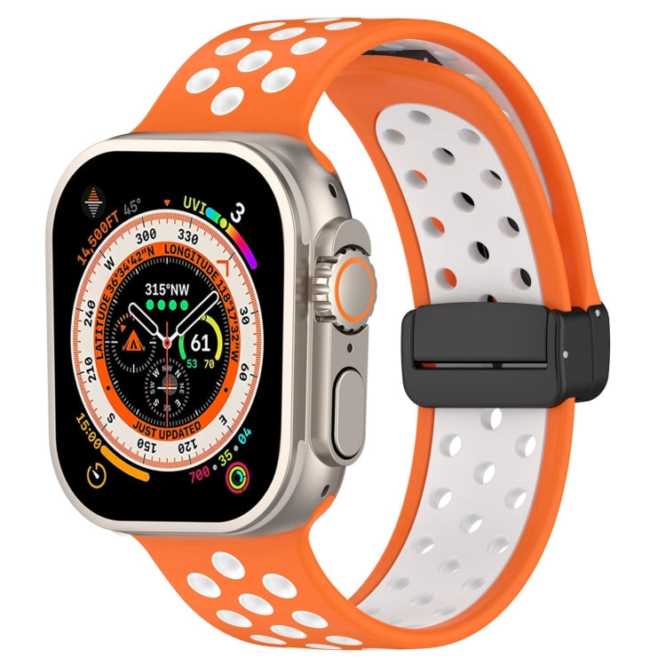 Magnetic Buckle Silicone Watch Band, For Apple Watch SE 2023 40mm, For Apple Watch Ultra 2 49mm, For Apple Watch 8 45mm