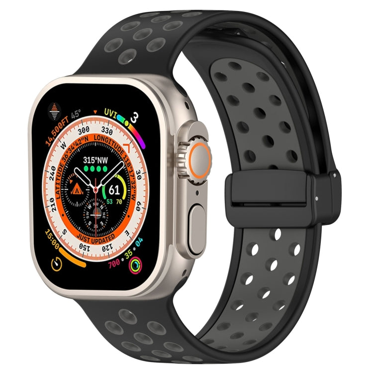 Magnetic Buckle Silicone Watch Band, For Apple Watch SE 2023 40mm, For Apple Watch Ultra 2 49mm, For Apple Watch 8 45mm