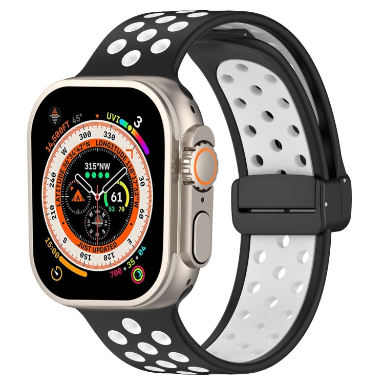 Magnetic Buckle Silicone Watch Band, For Apple Watch SE 2022 40mm, For Apple Watch Series 9 45mm, For Apple Watch Series 9 41mm