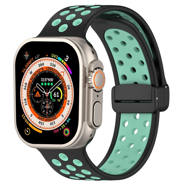 Magnetic Buckle Silicone Watch Band, For Apple Watch SE 2022 40mm, For Apple Watch Series 9 45mm, For Apple Watch Series 9 41mm