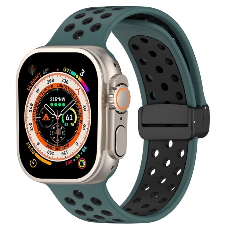 Magnetic Buckle Silicone Watch Band, For Apple Watch SE 2022 40mm, For Apple Watch Series 9 45mm, For Apple Watch Series 9 41mm