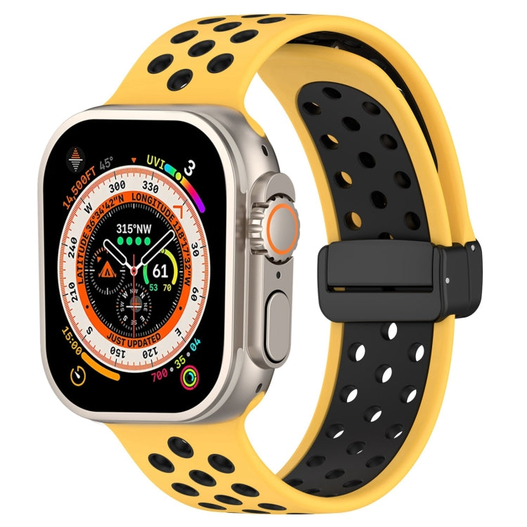 Magnetic Buckle Silicone Watch Band, For Apple Watch SE 2022 40mm, For Apple Watch Series 9 45mm, For Apple Watch Series 9 41mm