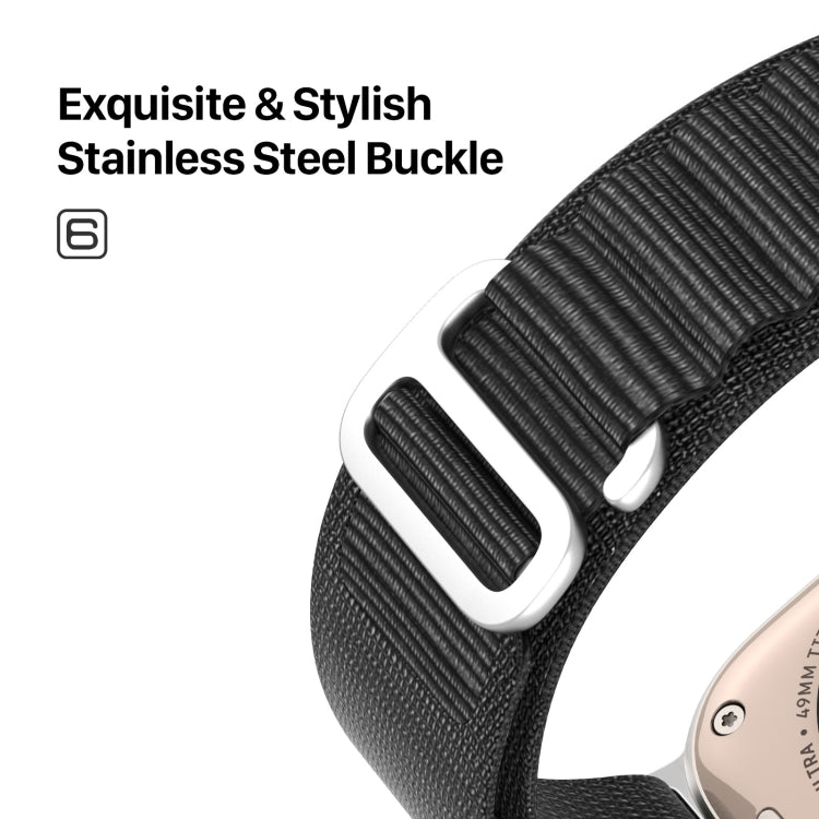 DUX DUCIS GS Series Nylon Loop Watch Band, For Apple Watch Ultra 49mm, For Apple Watch SE 2023 44mm, For Apple Watch SE 2023 40mm, For Apple Watch Ultra 2 49mm, For Apple Watch Series 9 45mm, For Apple Watch SE 2022 40mm, For Apple Watch SE 2022 44mm  ...