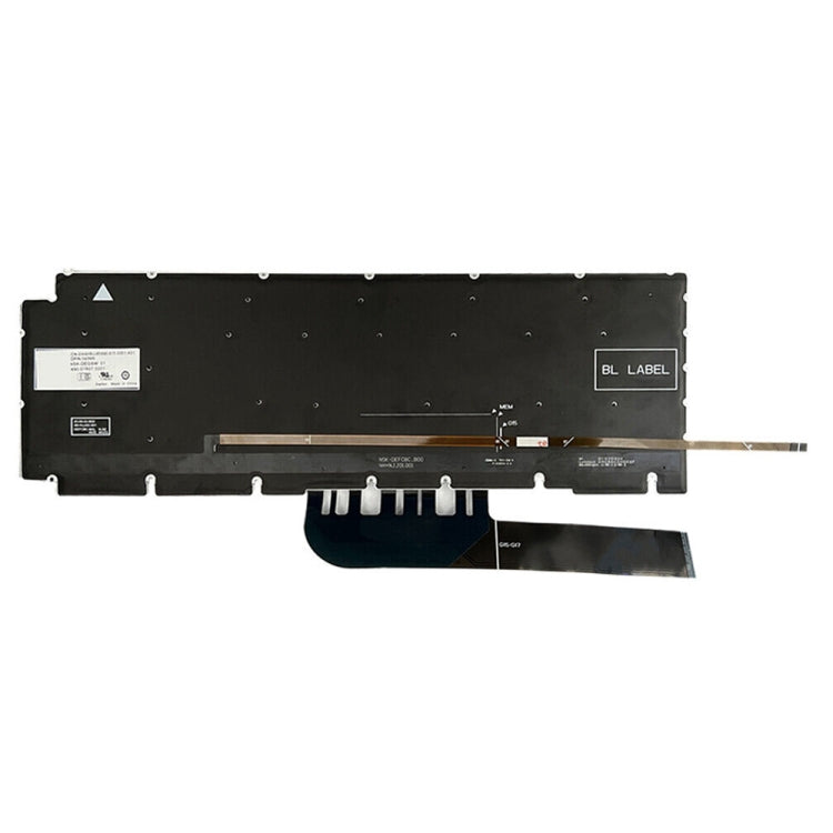 US Version Orange Backlight Laptop Keyboard, For Dell Inspiron G15 5510 5511 5515 5520