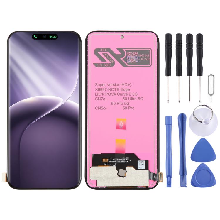 OEM LCD Screen with Digitizer Full Assembly, For Tecno Camon 50 Pro 5G CN7c, For Tecno Pova Curve 2 5G LK7K, For Tecno Camon 50 Ultra CN7c, For Tecno Camon 50 Pro 4G CN5c, For Tecno Camon 50 4G CN5, For Tecno Pop 10 Pro                                 ...