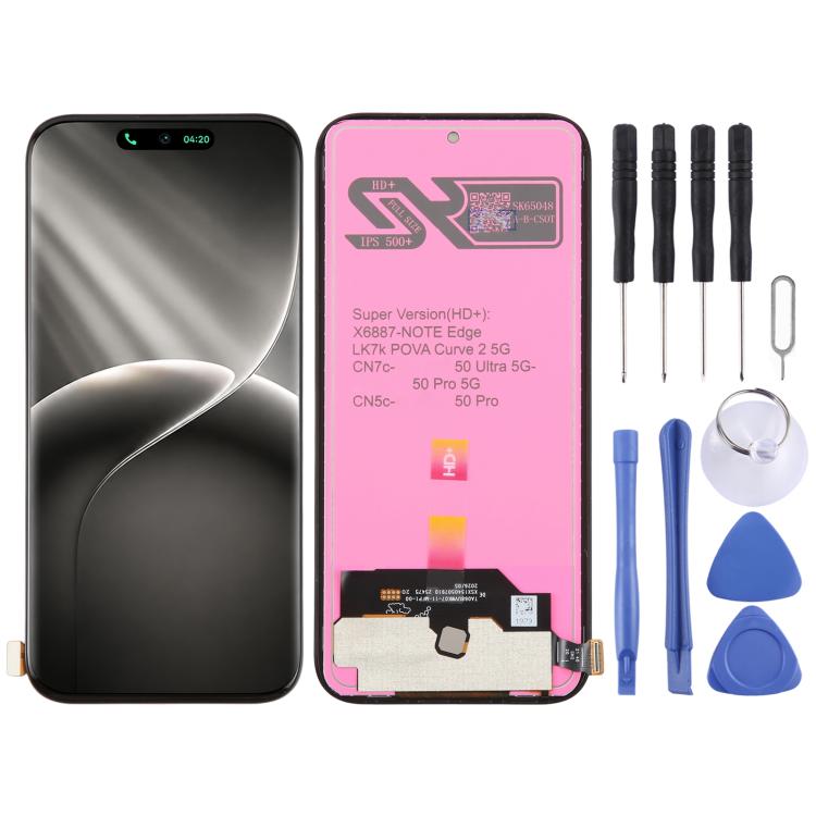 OEM LCD Screen with Digitizer Full Assembly, For Tecno Camon 50 Pro 5G CN7c, For Tecno Pova Curve 2 5G LK7K, For Tecno Camon 50 Ultra CN7c, For Tecno Camon 50 Pro 4G CN5c, For Tecno Camon 50 4G CN5, For Tecno Pop 10 Pro                                 ...