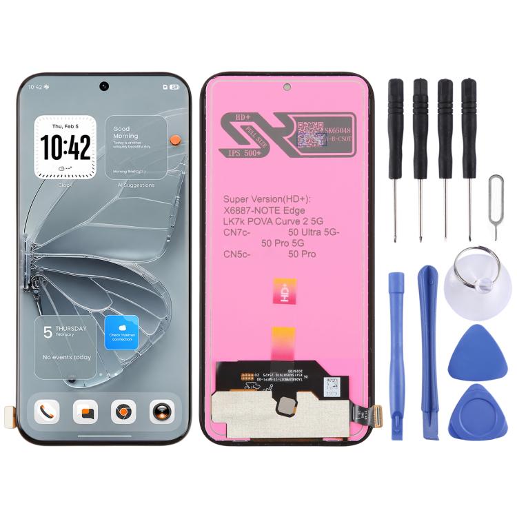 OEM LCD Screen with Digitizer Full Assembly, For Tecno Camon 50 Pro 5G CN7c, For Tecno Pova Curve 2 5G LK7K, For Tecno Camon 50 Ultra CN7c, For Tecno Camon 50 Pro 4G CN5c, For Tecno Camon 50 4G CN5, For Tecno Pop 10 Pro                                 ...