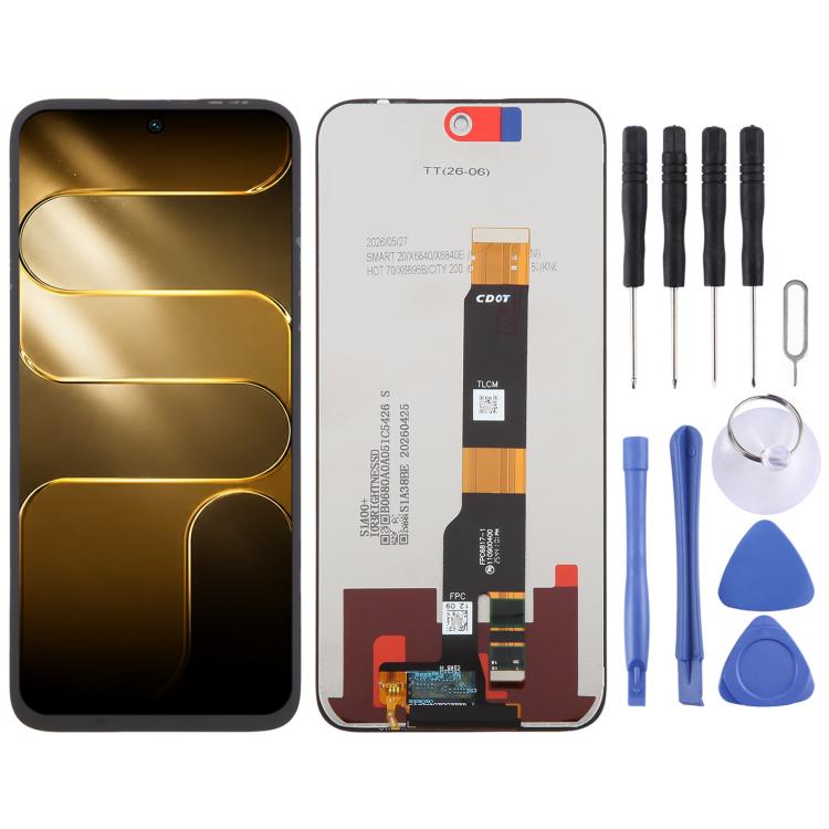 OEM LCD Screen with Digitizer Full Assembly, For Tecno Camon 19 Pro, For Tecno Spark Go KM8, For Tecno Pop X 5G