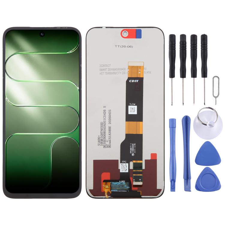 OEM LCD Screen with Digitizer Full Assembly, For Tecno Pop X 5G, For Tecno Pova 8 5G LK6, For Tecno Camon 50 Pro 5G CN7c, For Tecno Pova 7 4G LJ6/Pova 7 Neo 4G, For Tecno Spark 50 5G KN8, For Tecno Pova Curve 2 5G LK7K, For Tecno Pop 20 4G             ...