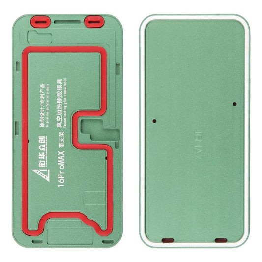 LCD Screen Frame Vacuum Heating Glue Removal Mold with Holder, For iPhone 16 Pro Max, For iPhone 16 Pro, For iPhone 16 Plus, For iPhone 16, For iPhone 15 Pro Max, For iPhone 15 Pro, For iPhone 15 Plus, For iPhone 15, For iPhone 14 Plus, For iPhone 14  ...