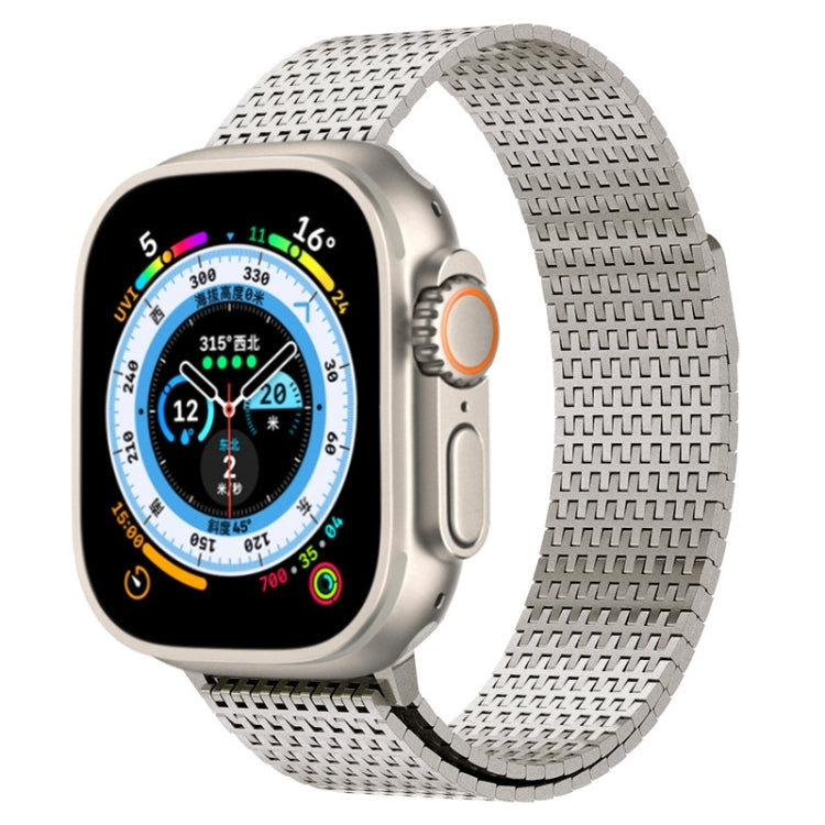 Milanese Loop Magnetic Clasp Stainless Steel Watch Band, For Apple Watch SE 2023 44mm, For Apple Watch SE 2023 40mm, For Apple Watch Ultra 2 49mm, For Apple Watch Series 9 45mm, For Apple Watch Series 9 41mm, For Apple Watch Ultra 49mm                 ...