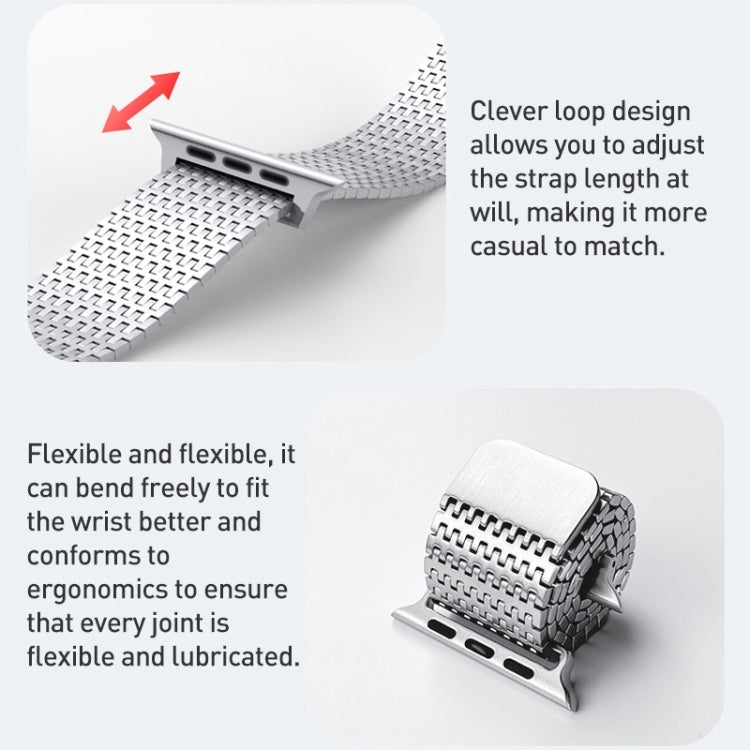 Milanese Loop Magnetic Clasp Stainless Steel Watch Band, For Apple Watch SE 2023 44mm, For Apple Watch SE 2023 40mm, For Apple Watch Ultra 2 49mm, For Apple Watch Series 9 45mm, For Apple Watch Series 9 41mm, For Apple Watch Ultra 49mm                 ...
