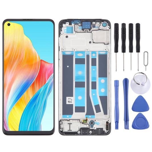 Original AMOLED LCD Screen Digitizer Full Assembly with Frame, For OPPO A78 4G CPH2565, For OPPO Reno8 Z 5G, For OPPO Reno8 4G, For OPPO Reno8 Lite 5G, For OPPO Reno8 5G, For OPPO F21 Pro 5G, For OPPO F21 Pro, For OPPO Reno7 Lite, For OPPO Reno7 4G