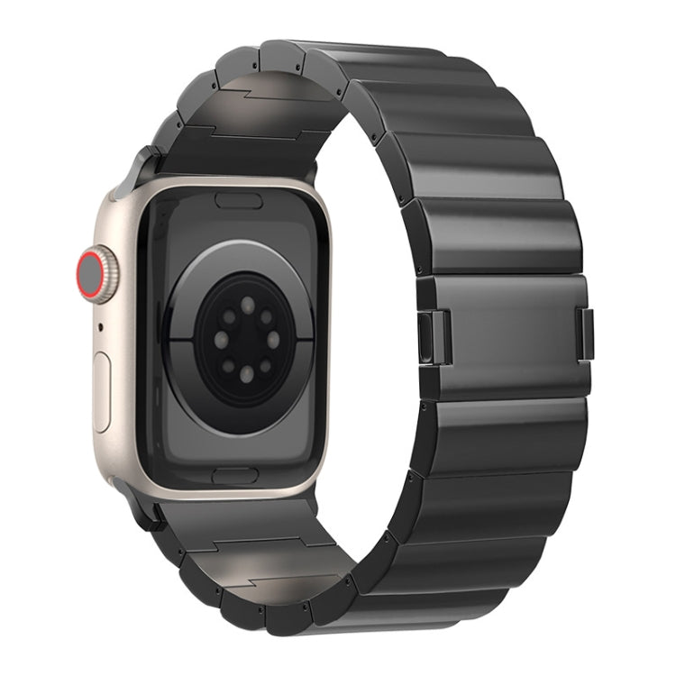 One-Bead Magnetic Buckle Titanium Metal Watch Band, For Apple Watch Series 10 46mm, For Apple Watch Series 10 42mm, For Apple Watch SE 2023 44mm, For Apple Watch SE 2023 40mm, For Apple Watch Ultra 2 49mm, For Apple Watch Series 9 45mm                 ...