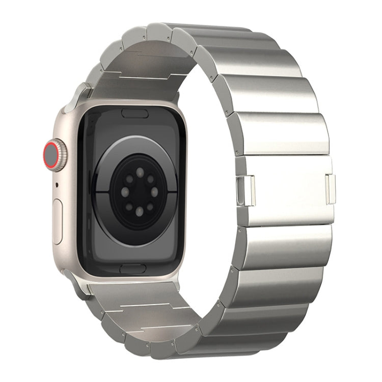 One-Bead Magnetic Buckle Titanium Metal Watch Band, For Apple Watch Series 7 41mm, For Apple Watch Series 7 45mm, For Apple Watch SE 40mm, For Apple Watch SE 44mm, For Apple Watch Series 6 40mm, For Apple Watch Series 6 44mm, For Apple Watch Series 5 4...