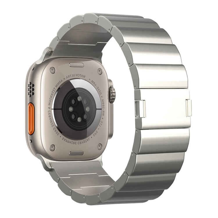 One-Bead Magnetic Buckle Titanium Metal Watch Band, For Apple Watch Series 10 46mm, For Apple Watch Series 10 42mm, For Apple Watch SE 2023 44mm, For Apple Watch SE 2023 40mm, For Apple Watch Ultra 2 49mm, For Apple Watch Series 9 45mm                 ...
