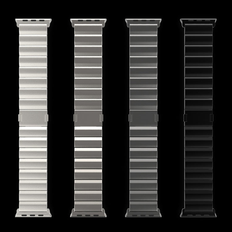 One-Bead Magnetic Buckle Titanium Metal Watch Band, For Apple Watch Series 7 41mm, For Apple Watch Series 7 45mm, For Apple Watch SE 40mm, For Apple Watch SE 44mm, For Apple Watch Series 6 40mm, For Apple Watch Series 6 44mm, For Apple Watch Series 5 4...
