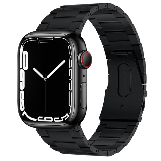 PG63 Three-Bead Protrusion Titanium Metal Watch Band, For Apple Watch Series 6 40mm, For Apple Watch Series 6 44mm, For Apple Watch Series 5 44mm, For Apple Watch Series 5 40mm, For Apple Watch Series 4 44mm, For Apple Watch Series 4 40mm              ...