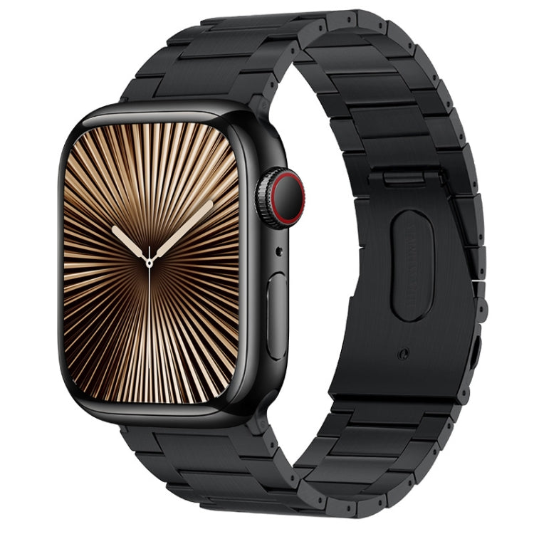 PG63 Three-Bead Protrusion Titanium Metal Watch Band, For Apple Watch Series 10 46mm, For Apple Watch Series 10 42mm, For Apple Watch SE 2023 44mm, For Apple Watch SE 2023 40mm, For Apple Watch Ultra 2 49mm, For Apple Watch Series 9 45mm               ...