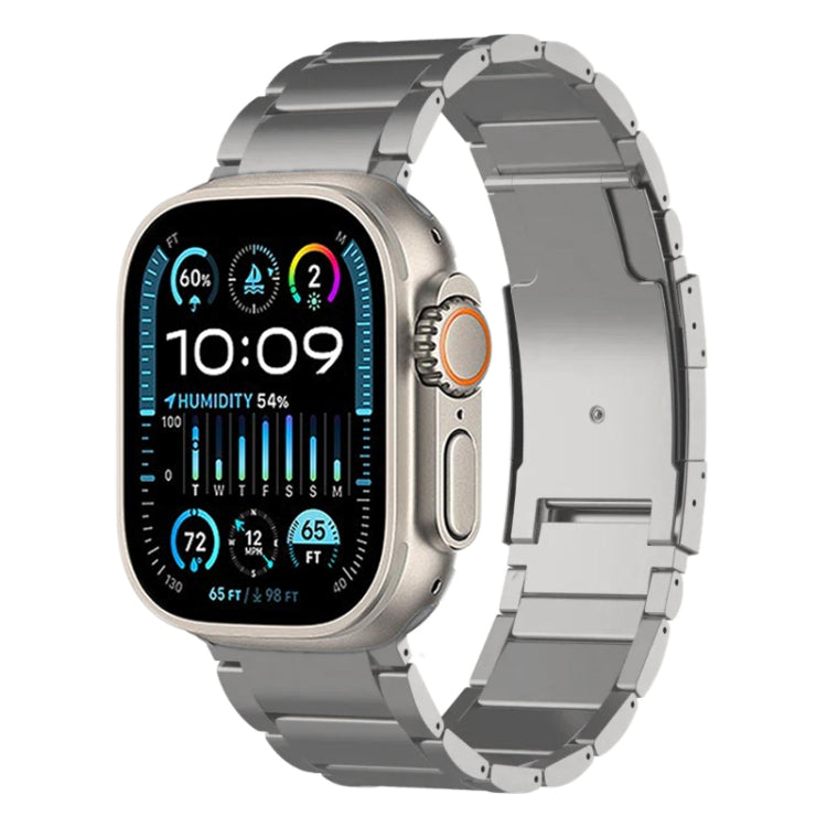 Titanium Metal Watch Band, For Apple Watch Series 10 46mm, For Apple Watch Series 10 42mm, For Apple Watch SE 2023 44mm, For Apple Watch SE 2023 40mm, For Apple Watch Ultra 2 49mm, For Apple Watch Series 9 45mm, For Apple Watch Series 9 41mm           ...