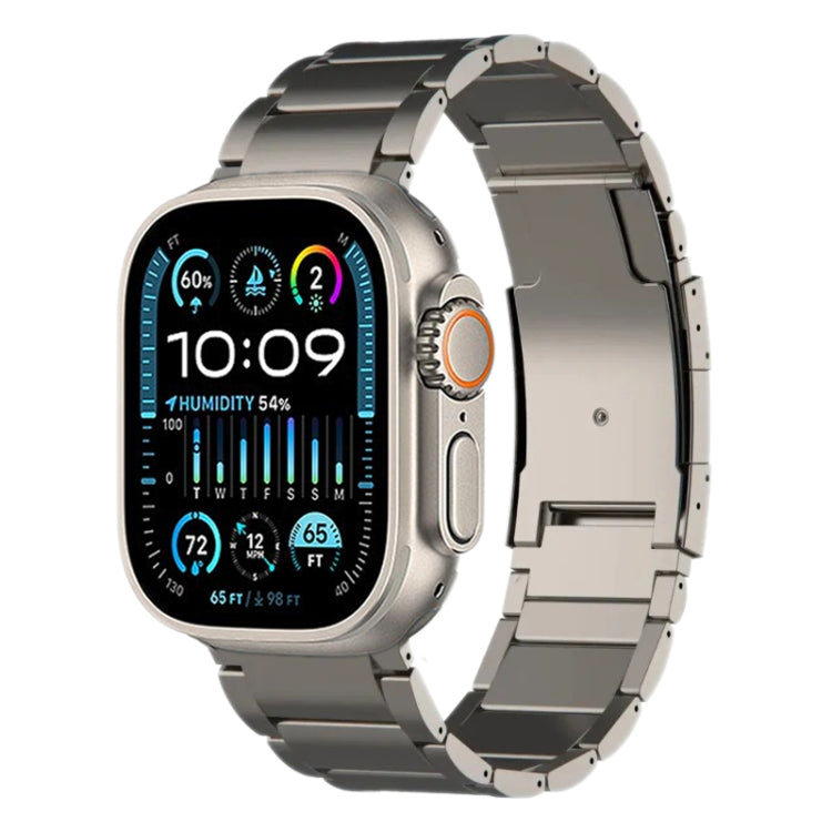 Titanium Metal Watch Band, For Apple Watch Series 10 46mm, For Apple Watch Series 10 42mm, For Apple Watch SE 2023 44mm, For Apple Watch SE 2023 40mm, For Apple Watch Ultra 2 49mm, For Apple Watch Series 9 45mm, For Apple Watch Series 9 41mm           ...