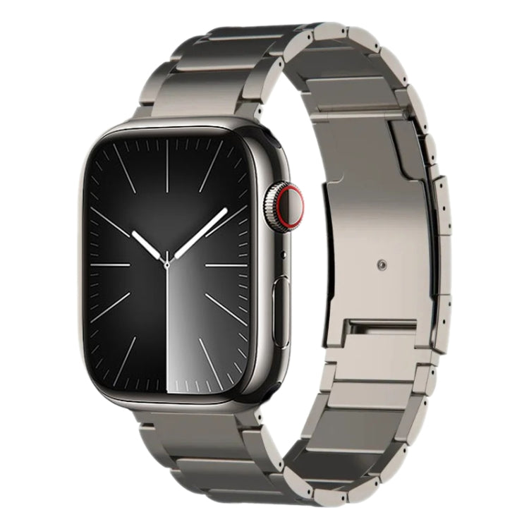 Titanium Metal Watch Band, For Apple Watch Series 10 46mm, For Apple Watch Series 10 42mm, For Apple Watch SE 2023 44mm, For Apple Watch SE 2023 40mm, For Apple Watch Ultra 2 49mm, For Apple Watch Series 9 45mm, For Apple Watch Series 9 41mm           ...