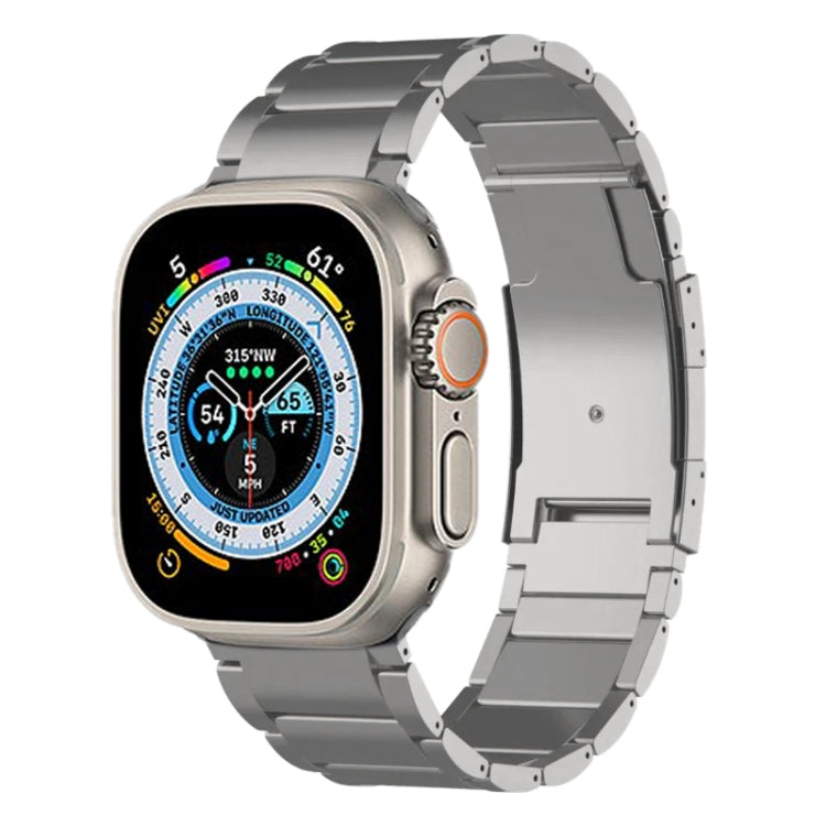 Titanium Metal Watch Band, For Apple Watch Series 10 46mm, For Apple Watch Series 10 42mm, For Apple Watch SE 2023 44mm, For Apple Watch SE 2023 40mm, For Apple Watch Ultra 2 49mm, For Apple Watch Series 9 45mm, For Apple Watch Series 9 41mm           ...