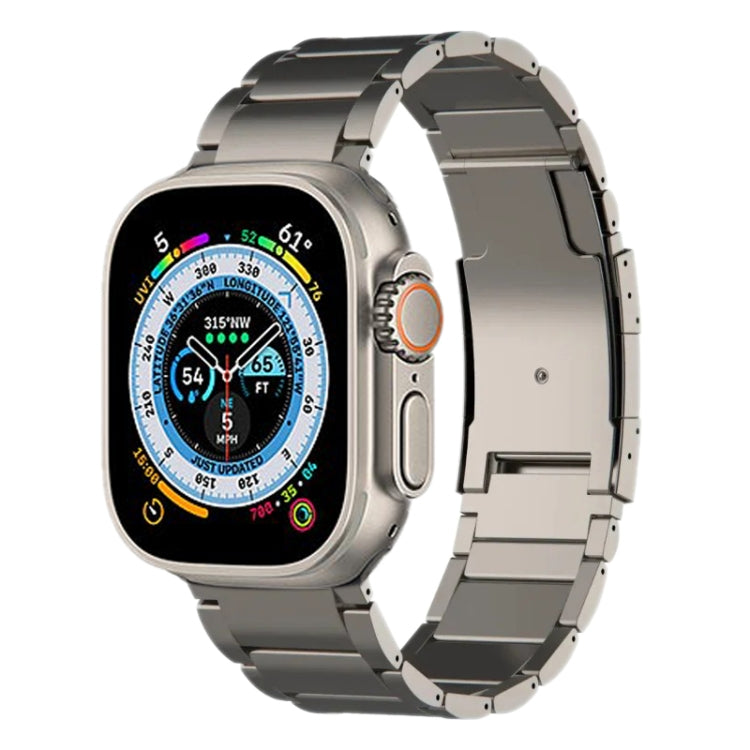 Titanium Metal Watch Band, For Apple Watch Series 10 46mm, For Apple Watch Series 10 42mm, For Apple Watch SE 2023 44mm, For Apple Watch SE 2023 40mm, For Apple Watch Ultra 2 49mm, For Apple Watch Series 9 45mm, For Apple Watch Series 9 41mm           ...