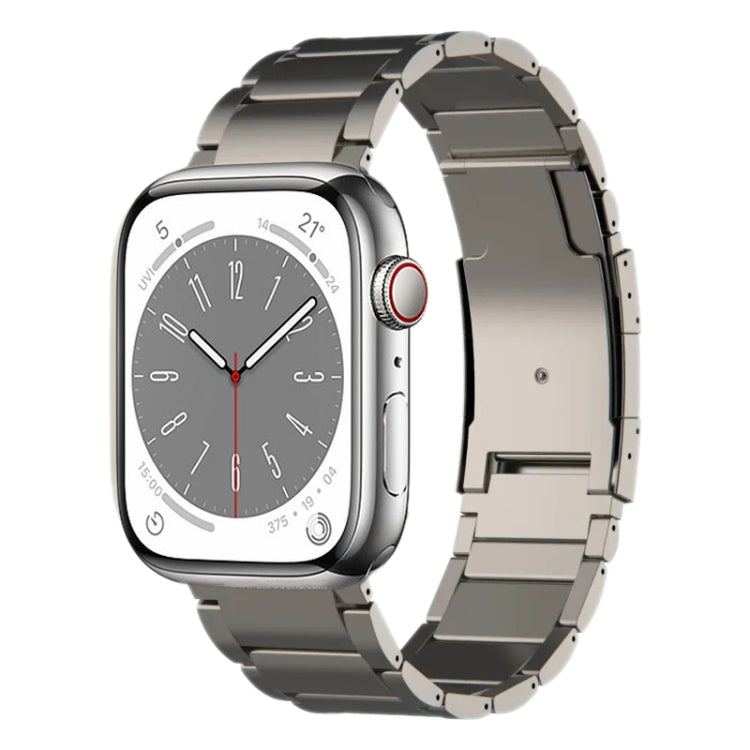 Titanium Metal Watch Band, For Apple Watch Series 10 46mm, For Apple Watch Series 10 42mm, For Apple Watch SE 2023 44mm, For Apple Watch SE 2023 40mm, For Apple Watch Ultra 2 49mm, For Apple Watch Series 9 45mm, For Apple Watch Series 9 41mm           ...