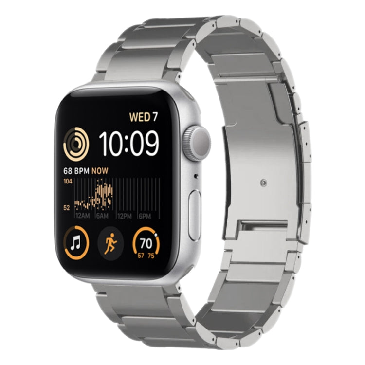 Titanium Metal Watch Band, For Apple Watch Series 10 46mm, For Apple Watch Series 10 42mm, For Apple Watch SE 2023 44mm, For Apple Watch SE 2023 40mm, For Apple Watch Ultra 2 49mm, For Apple Watch Series 9 45mm, For Apple Watch Series 9 41mm           ...