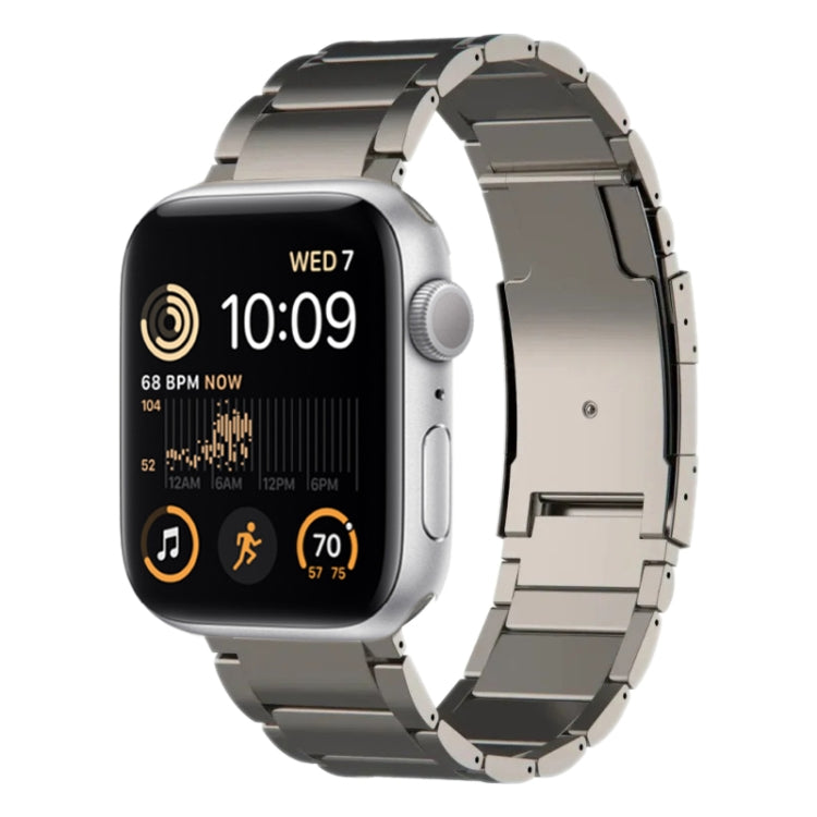 Titanium Metal Watch Band, For Apple Watch Series 10 46mm, For Apple Watch Series 10 42mm, For Apple Watch SE 2023 44mm, For Apple Watch SE 2023 40mm, For Apple Watch Ultra 2 49mm, For Apple Watch Series 9 45mm, For Apple Watch Series 9 41mm           ...