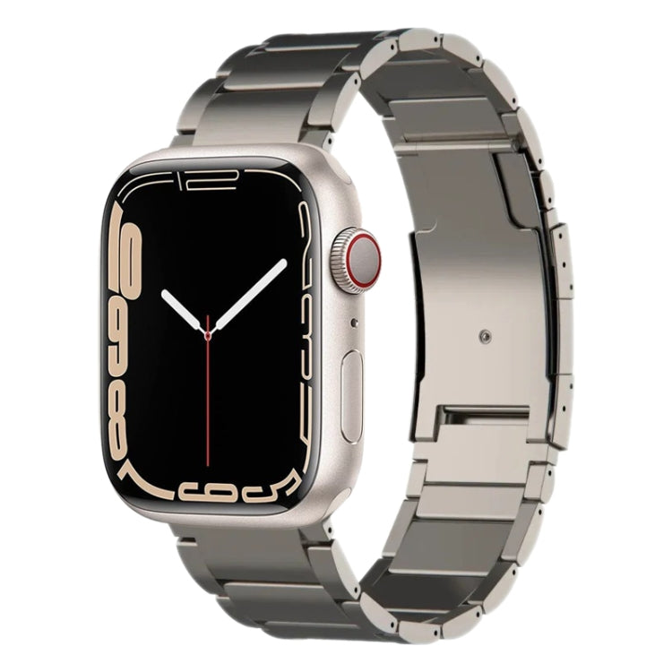 Titanium Metal Watch Band, For Apple Watch Series 7 41mm, For Apple Watch Series 7 45mm, For Apple Watch SE 40mm, For Apple Watch SE 44mm, For Apple Watch Series 6 40mm, For Apple Watch Series 6 44mm, For Apple Watch Series 5 44mm                      ...