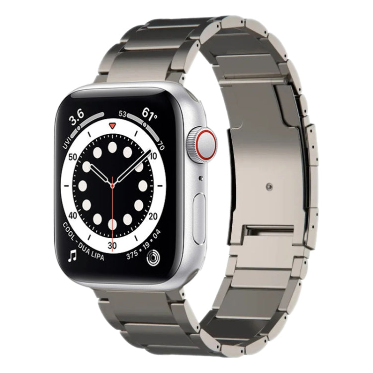 Titanium Metal Watch Band, For Apple Watch Series 7 41mm, For Apple Watch Series 7 45mm, For Apple Watch SE 40mm, For Apple Watch SE 44mm, For Apple Watch Series 6 40mm, For Apple Watch Series 6 44mm, For Apple Watch Series 5 44mm                      ...