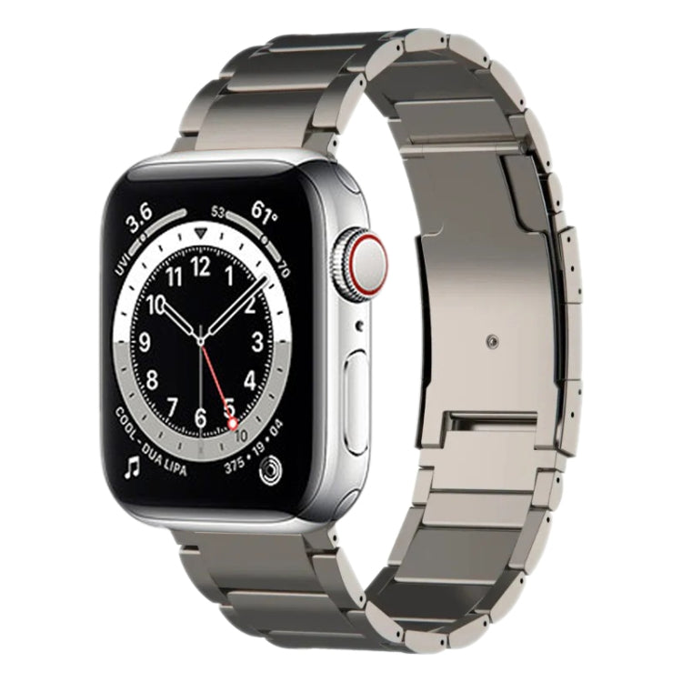 Titanium Metal Watch Band, For Apple Watch Series 7 41mm, For Apple Watch Series 7 45mm, For Apple Watch SE 40mm, For Apple Watch SE 44mm, For Apple Watch Series 6 40mm, For Apple Watch Series 6 44mm, For Apple Watch Series 5 44mm                      ...