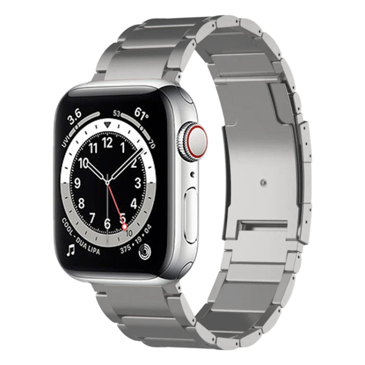 Titanium Metal Watch Band, For Apple Watch Series 7 41mm, For Apple Watch Series 7 45mm, For Apple Watch SE 40mm, For Apple Watch SE 44mm, For Apple Watch Series 6 40mm, For Apple Watch Series 6 44mm, For Apple Watch Series 5 44mm                      ...