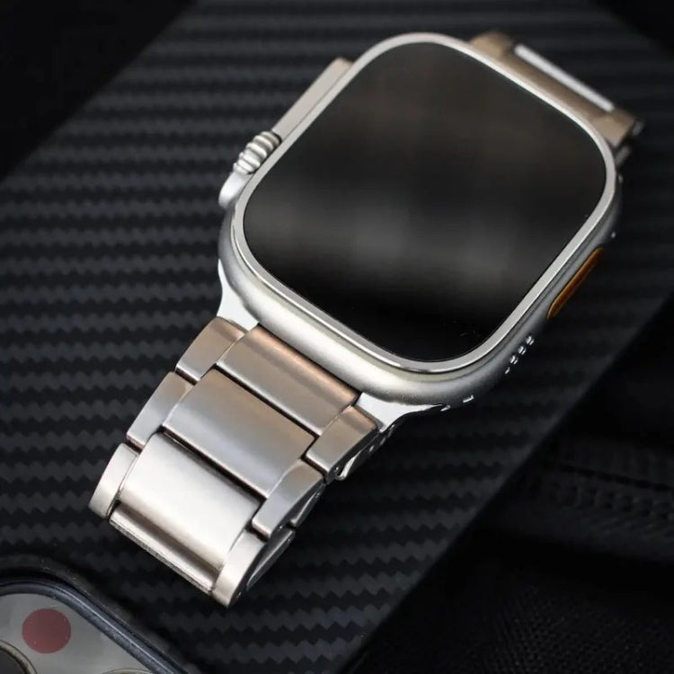 Titanium Metal Watch Band, For Apple Watch Series 10 46mm, For Apple Watch Series 10 42mm, For Apple Watch SE 2023 44mm, For Apple Watch SE 2023 40mm, For Apple Watch Ultra 2 49mm, For Apple Watch Series 9 45mm, For Apple Watch Series 9 41mm           ...